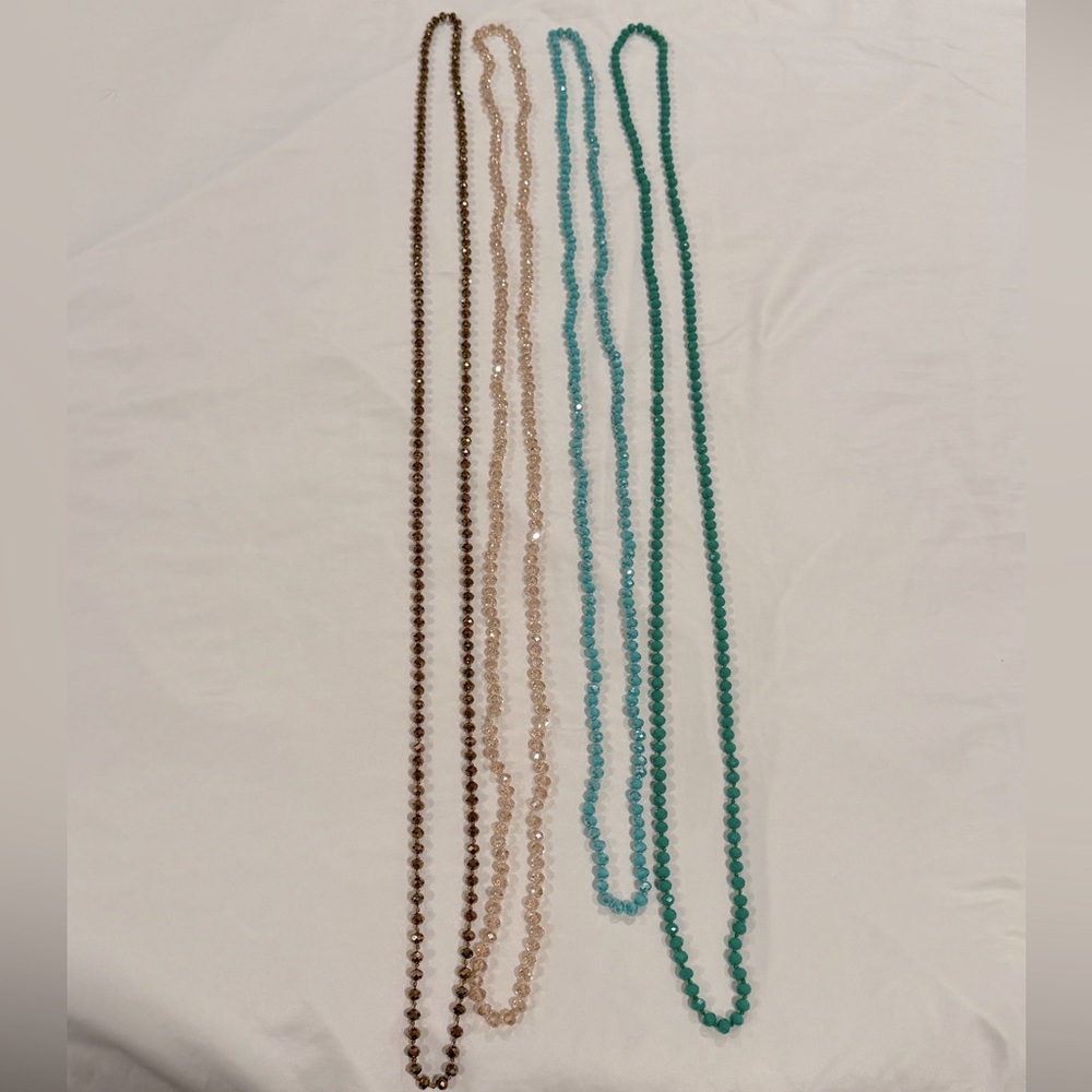 Western hand knotted bead necklaces